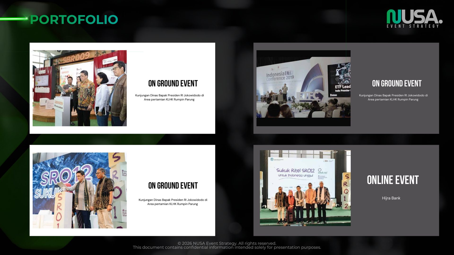 Portfolio - Presidential Visit & Hijra Bank