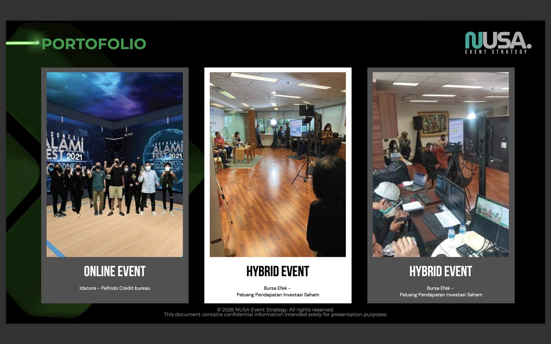 Portfolio - Alami Fest, Bursa Efek